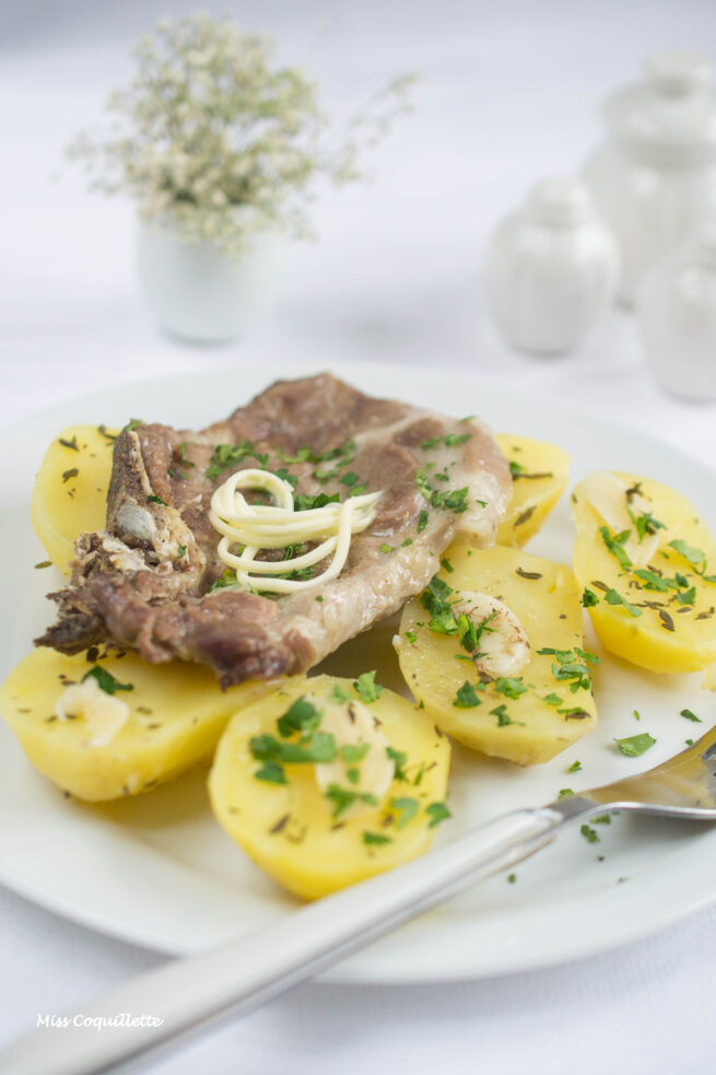 Côte de porc vapeur - Visuel de recette - Copyright Miss Coquillette