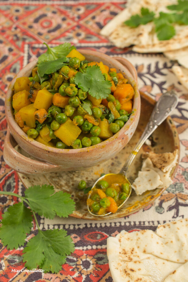 Curry aux petits pois - Visuel de recette - Copyright Miss Coquillette - Copyright Miss Coquillette