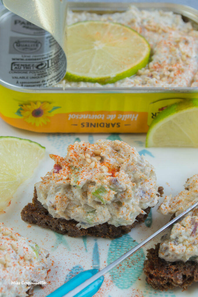 Rillettes sardine - Visuel de recette - Copyright Miss Coquillette