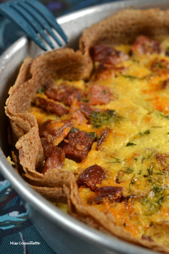 Tarte sarrasine - Visuel de recette - Copyright Miss Coquillette